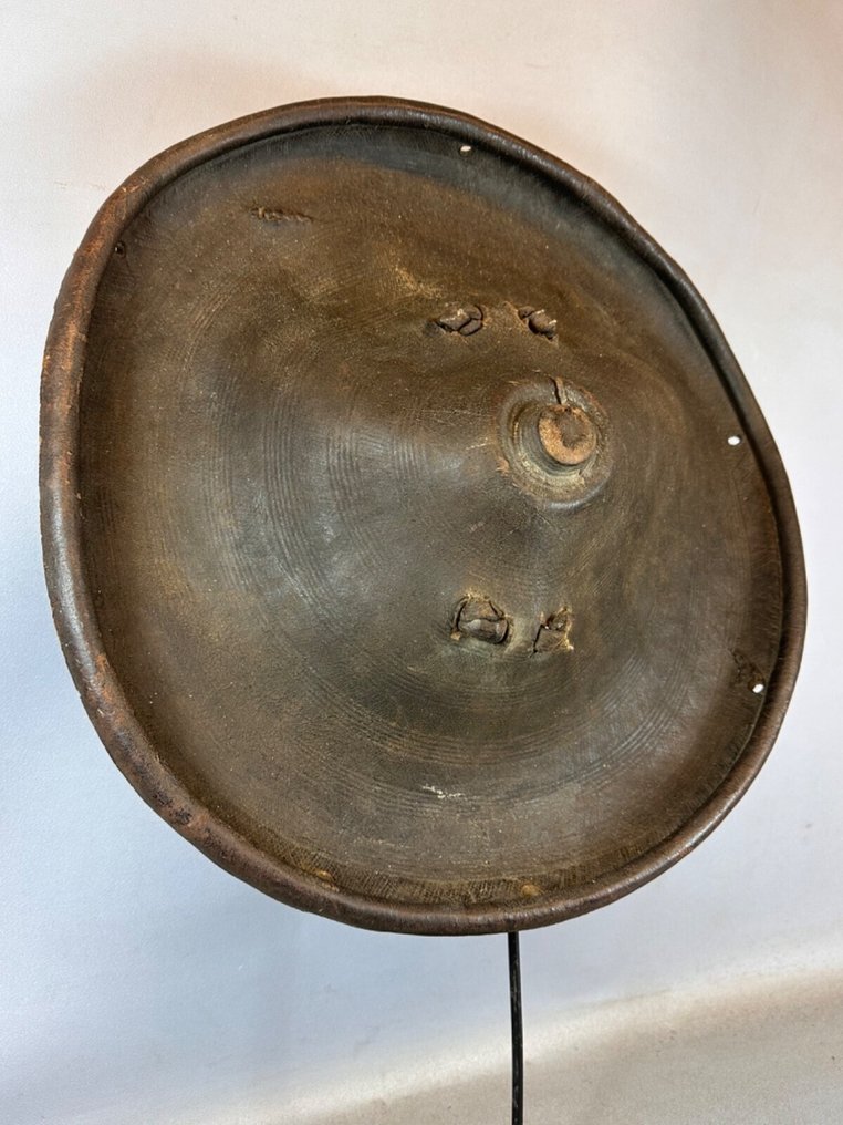 部落使用的非洲旧埃塞俄比亚阿姆哈拉盾牌，来自埃塞俄比亚。 #1.0