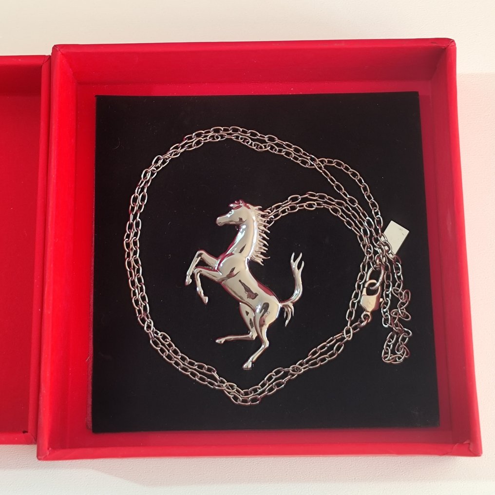 laiton & ruthénium - 吊坠项链 - 法拉利跳跃的马 #2.1