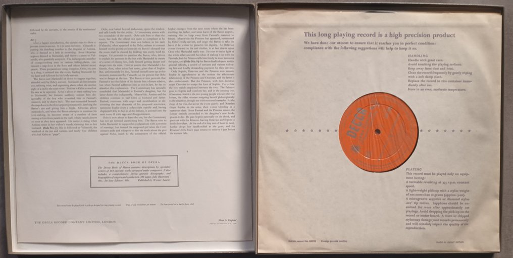 Richard Strauss / Conducted by Erich Kleiber - Der Rosenkavalier - 4 x LPs - Cofanetto LP - Rare Box set LXT, Mono - 1954 #3.2