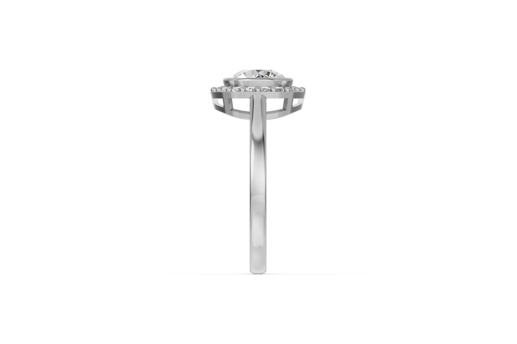 Ring - 14 karat Hvitt gull - 2.39ct. tw. Diamant (Lab-dyrket) - Diamant #3.2