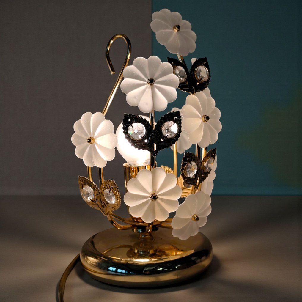 Flower design - Lampada - Ottone, Vetro #1.0
