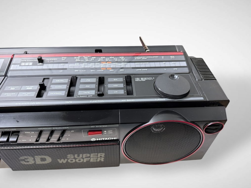 Hitachi - 3D2 Boombox Portable cassette player #3.2
