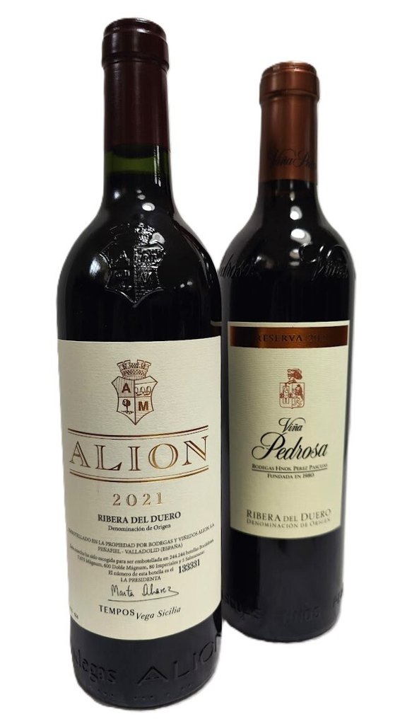 2021 Tempos Vega Sicilia, Alion & 2021 Viña Pedrosa, reserva - Ribera del Duero Reserva - 2 Flaschen (0,75 l) #1.0