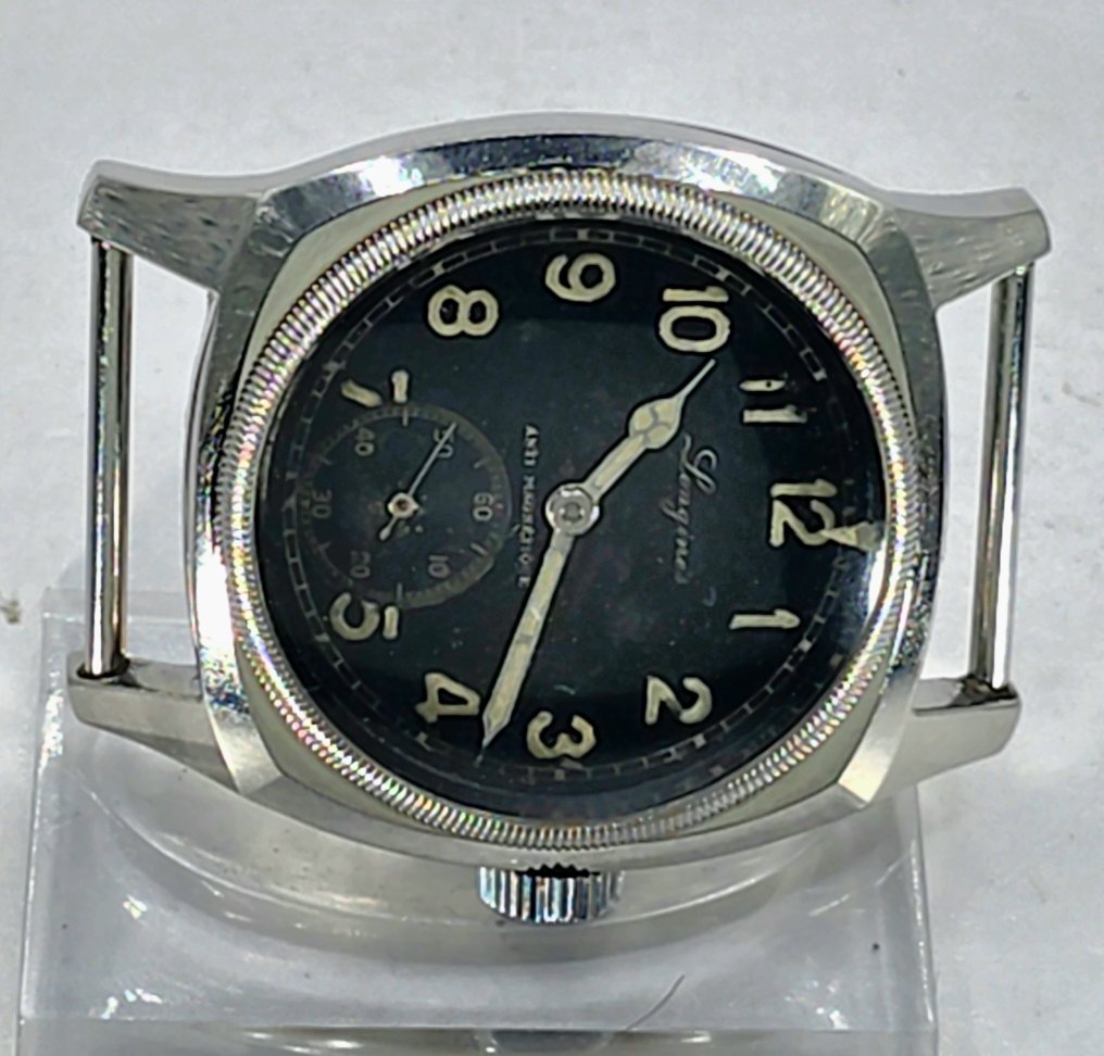 Longines - Tschechische Military - Fliegeruhr - Kaliber 15.68Z - schwarzes Orignal Ziffernblatt - Schweiz um 1946 - Men - 1900-1949 #4.3