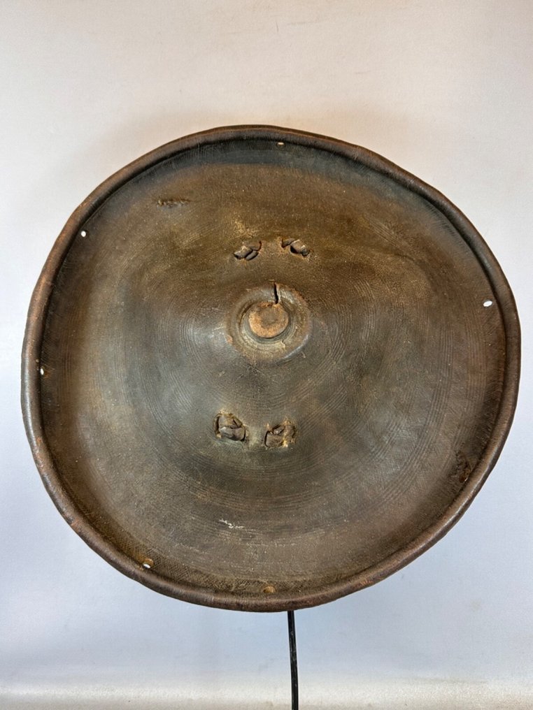 部落使用的非洲旧埃塞俄比亚阿姆哈拉盾牌，来自埃塞俄比亚。 #1.0