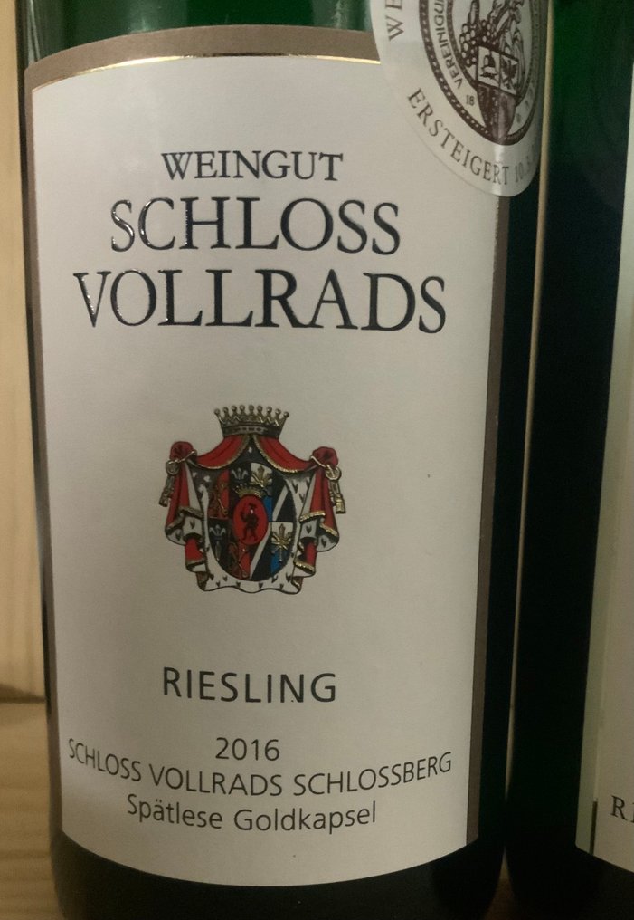Schloss Vollrads Schlossberg Spätlese 2012 & Goldkapsel 2016 x2 - Rheingau Spätlese - 3 Bottles (0.75L) #4.3
