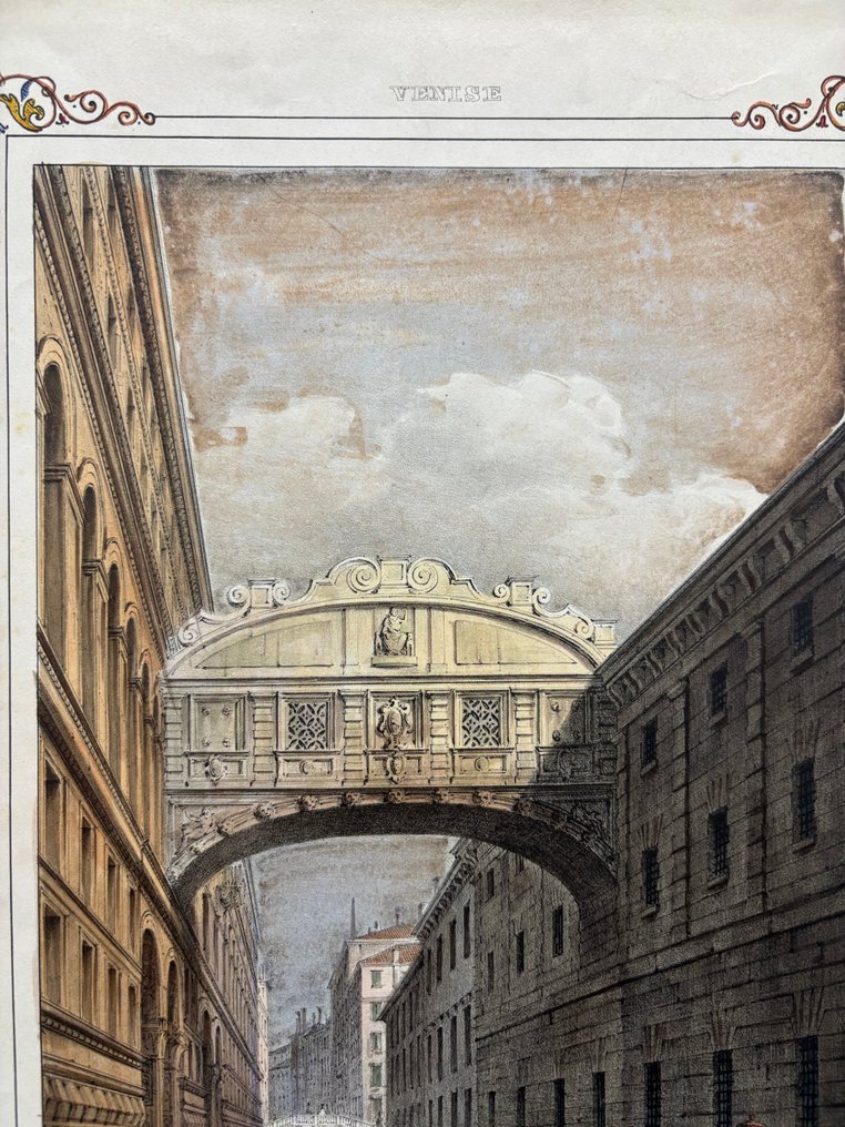 Italy - Venice; M. Moro - Pont des Soupirs - 1821-1850 #4.3