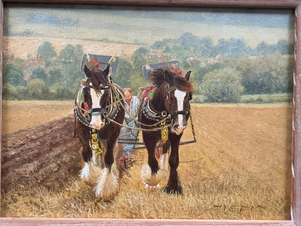 Anthony Richard Tiffin (XX) - Ploughing at Eynsford, Kent #3.2