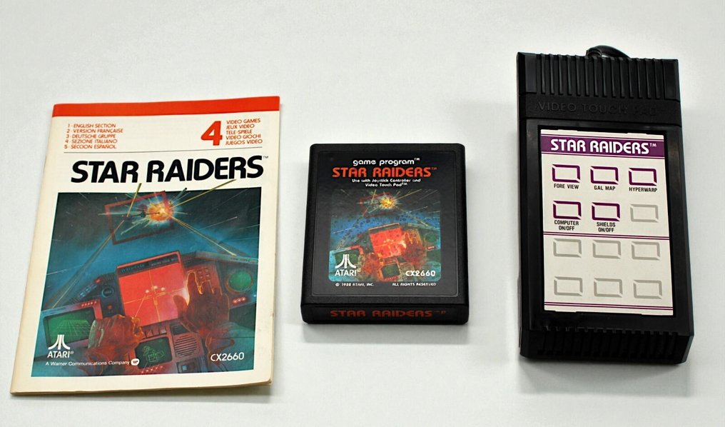 Atari - 2600 - WORKING!! 3 Games: Space Invaders, Star Raiders with PAD & Battlezone + 2 Joysticks and Booklets - 電子遊戲機 - 無原裝盒 #4.3