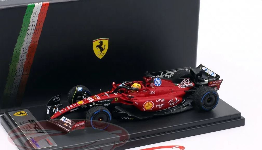 Look Smart 1:43 - Modellauto - Exclusive! Lewis Hamilton Ferrari Debut SF23 Scale 1/43 Looksmart - Limitierte Edition Test Fiorano 2025 #1.0