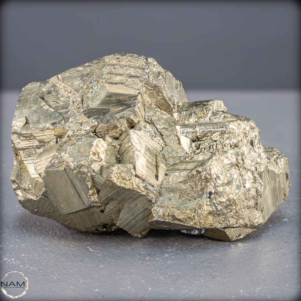 Πρώτης ποιότητας φυσικός χρυσοκίτρινος πλειάριτης Κύβοι με χαλαζία και γαληνίτη.- 849.25 g #1.0