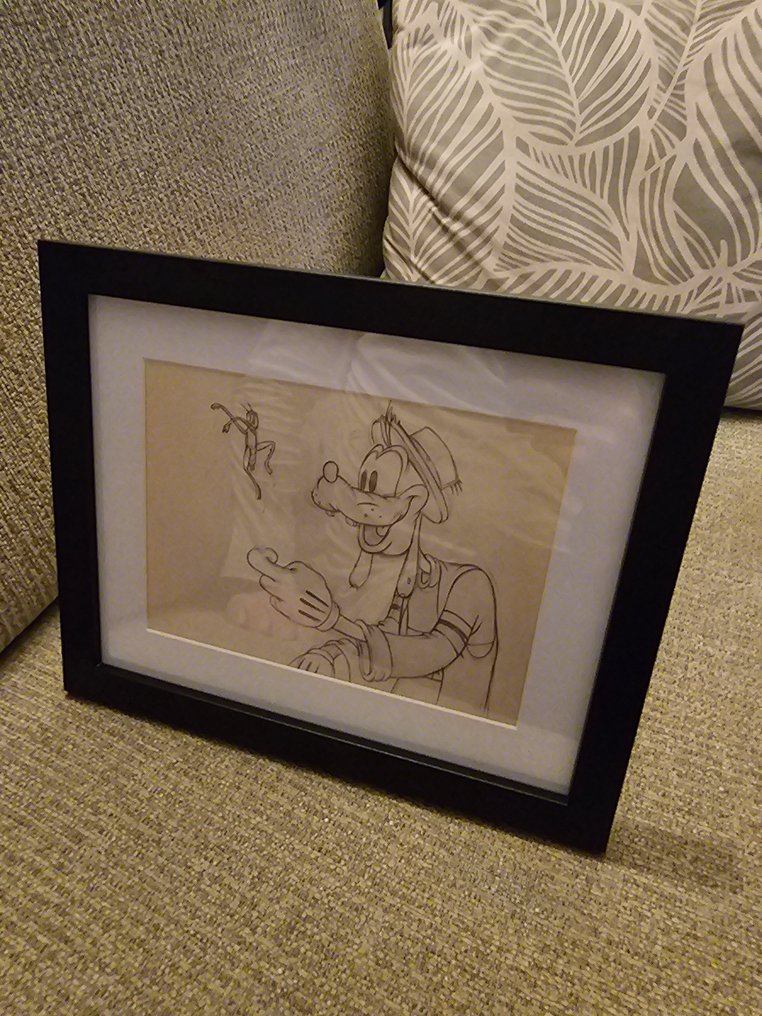 Disney - 1 Colour pencil drawing - Goofy - Goofy and frog pencil study #4.3