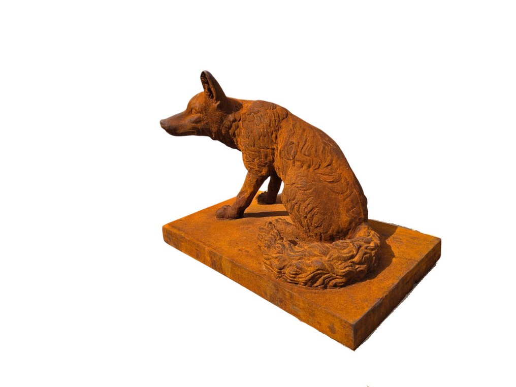 Statue, Large Fox 67cm 47kg - 49 cm - Cast iron #1.0
