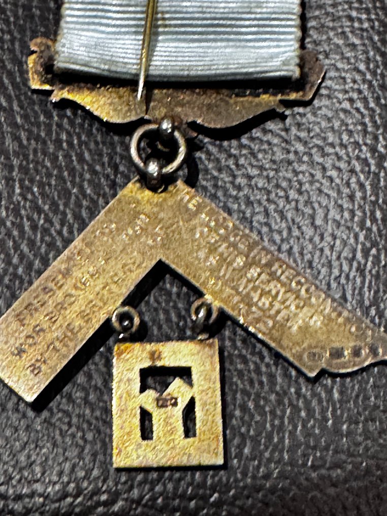 Regno Unito - Medaglia militare - Medaglia da Maestro Passato estremamente rara 'Quadrant Lodge' in argento completamente punzonato - 1971 #3.2