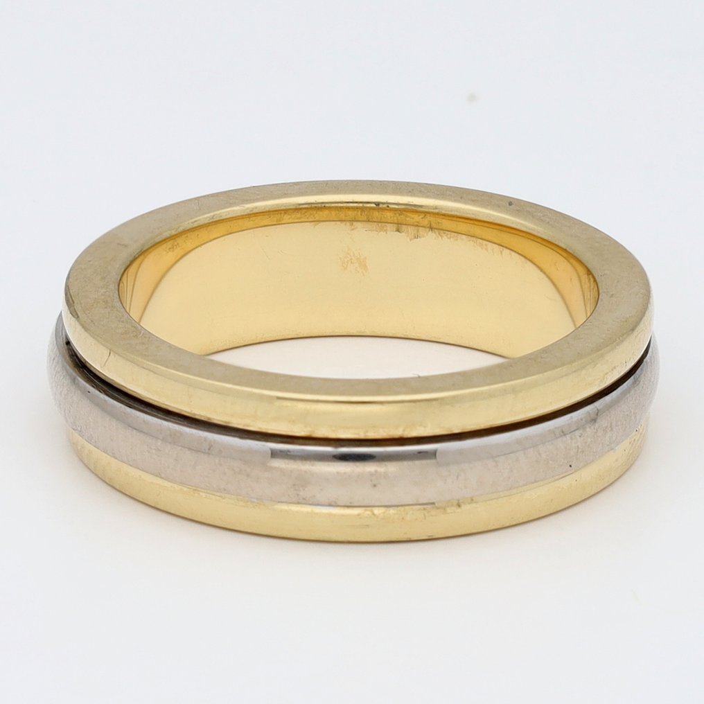 戒指 - 14K包金 黄金, 白金 钻石 (天然) #3.2