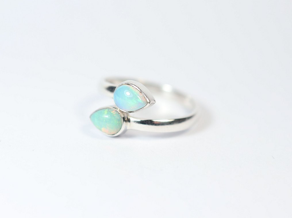 埃塞俄比亚欧泊 / 韦洛欧泊 戒指 / 新- 2.9 g - (1) #2.1