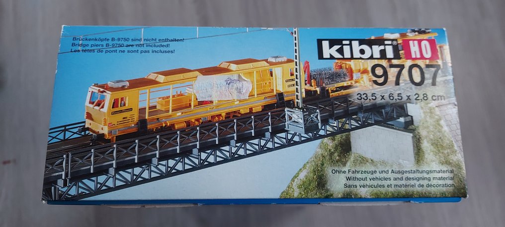 Kibri H0 - HO 9707 - Kituri de construit machete tren (1) - Kit de construcție 'Pod de oțel cu structură în cadrilater, pentru un singur șine'. #3.2