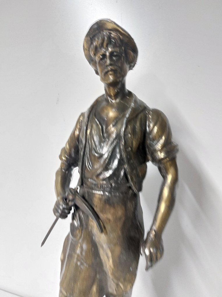 Statue, werkman - 50 cm - Zamac #3.2