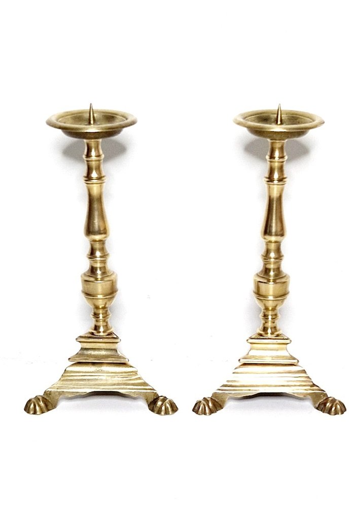 烛台 (2) - 黄铜色 - 漂亮的情侣祭坛灯 #2.1