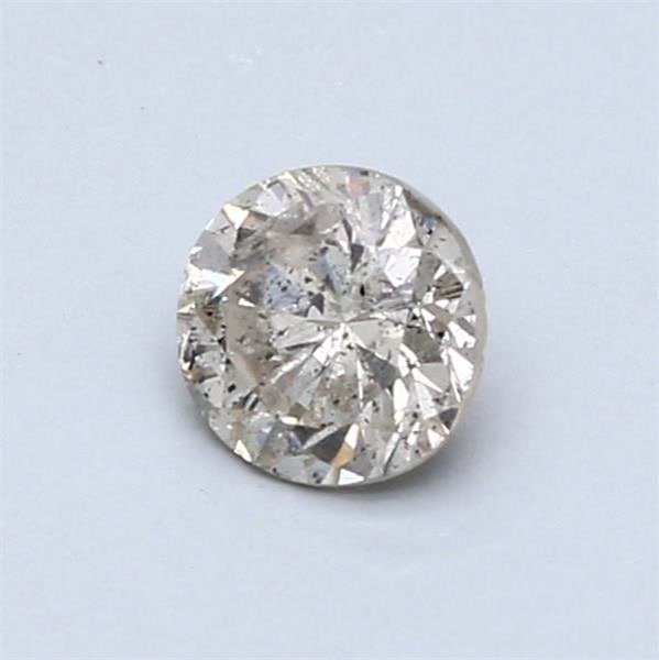 χωρίς τιμή ασφαλείας - 1 pcs Διαμάντι (Φυσικού χρώματος) - 0.58 ct - Στρογγυλό - Light Καφέ - I1 - International Gemological Institute (IGI) #3.2