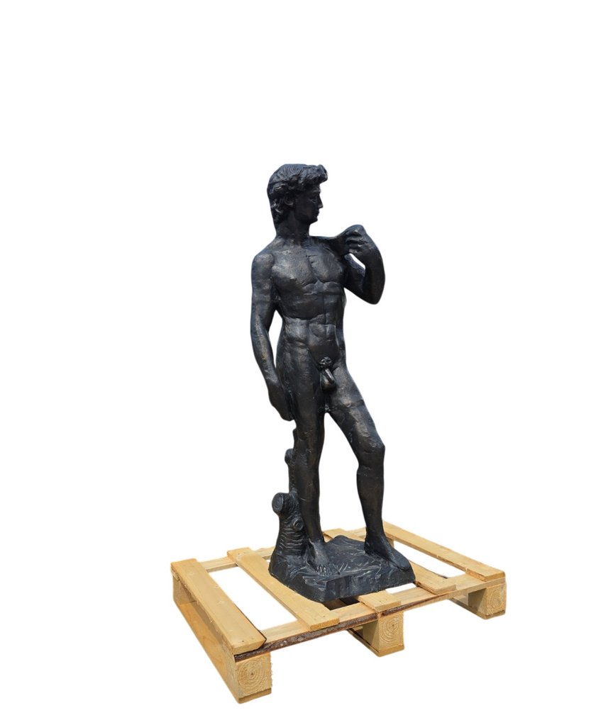 Statue, XL David Statue - 111 cm - Metal - 2025 #1.0