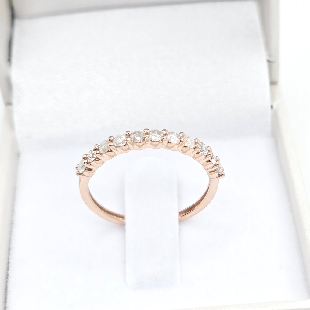 χωρίς τιμή ασφαλείας - Δαχτυλίδι - 14 καράτια Ροζ χρυσό -  0.61ct. tw. Διαμάντι (Φυσικό)  #1.0