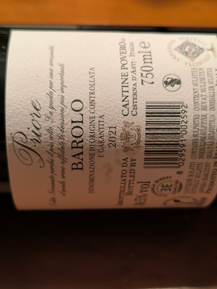 2021 C.Povero Priore - Barolo DOCG - 3 Butelki (0,75l) #4.3