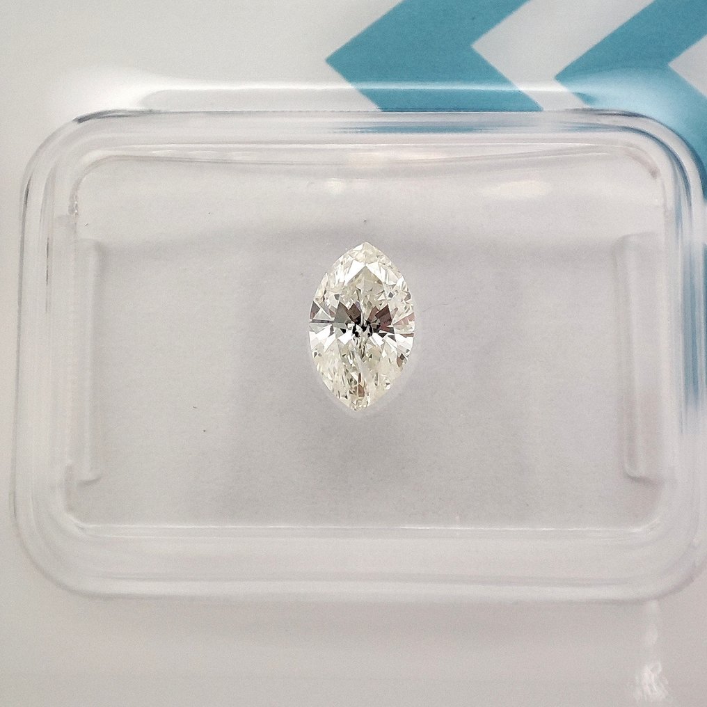 没有保留价 - 1 pcs 钻石  (天然)  - 0.49 ct - 榄尖形 - I - I1 内含一级 - 国际宝石研究院（IGI） #1.0