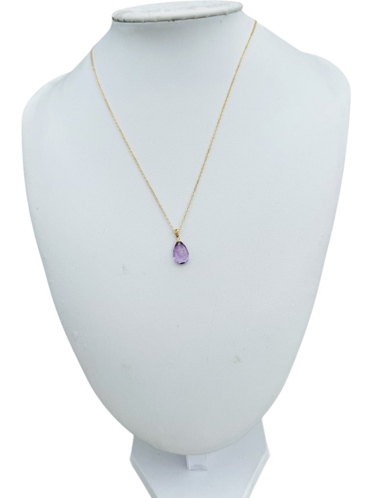 Sans prix de réserve - Collier - 18 carats Or jaune Améthyste #1.0