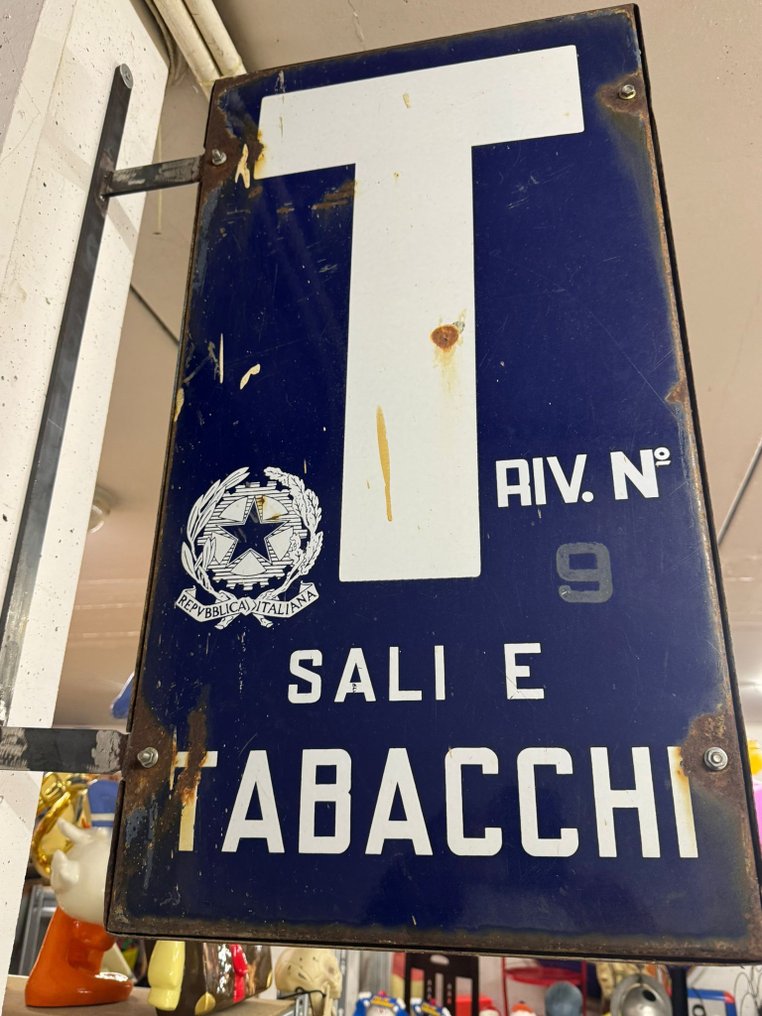 Tobacco Shop Sign - Sign - Enamel, Metal #1.0