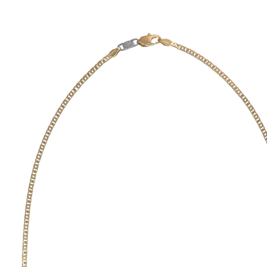 沒有保留價 - 頸鏈 - 18 克拉 黃金, 白金 #1.0