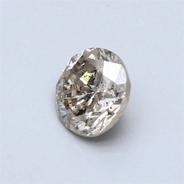 χωρίς τιμή ασφαλείας - 1 pcs Διαμάντι (Φυσικού χρώματος) - 0.58 ct - Στρογγυλό - Light Καφέ - I1 - International Gemological Institute (IGI) #4.3