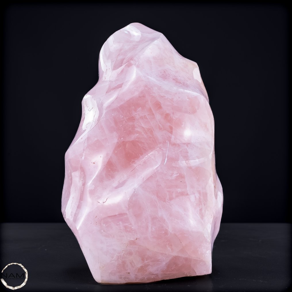 Rose Quartz Flame Symbol of love and inner harmony- 1443.26 g #1.0
