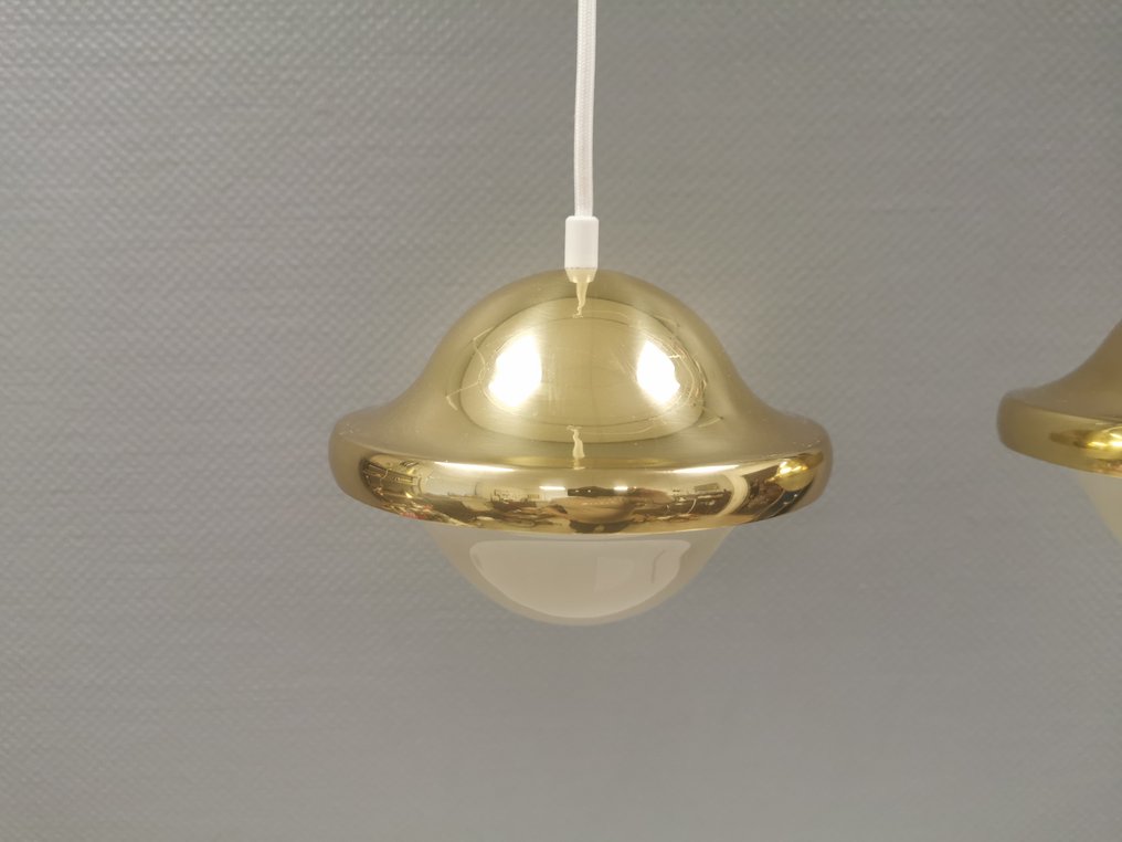 Louis Poulsen - Henning Koppel - Riippuva lamppu (2) - 16600 - Bubi - Messinki, Muovi #3.2