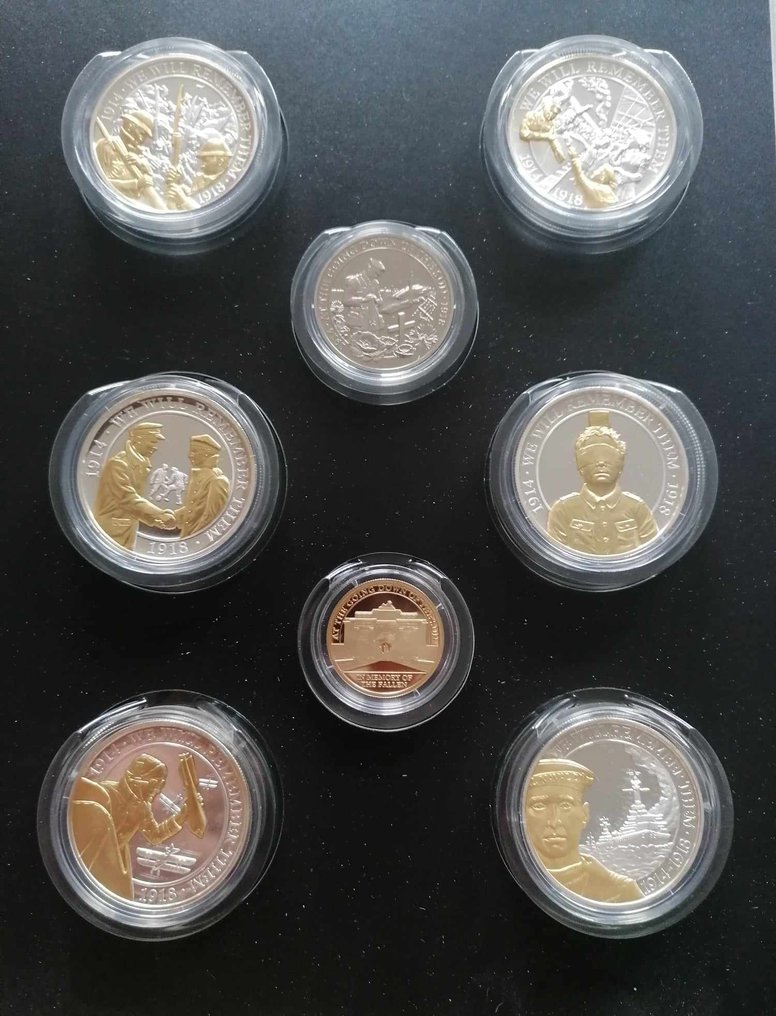 Gibraltar. 1 Crown Coffret dédié à la première guerre mondial #1.0