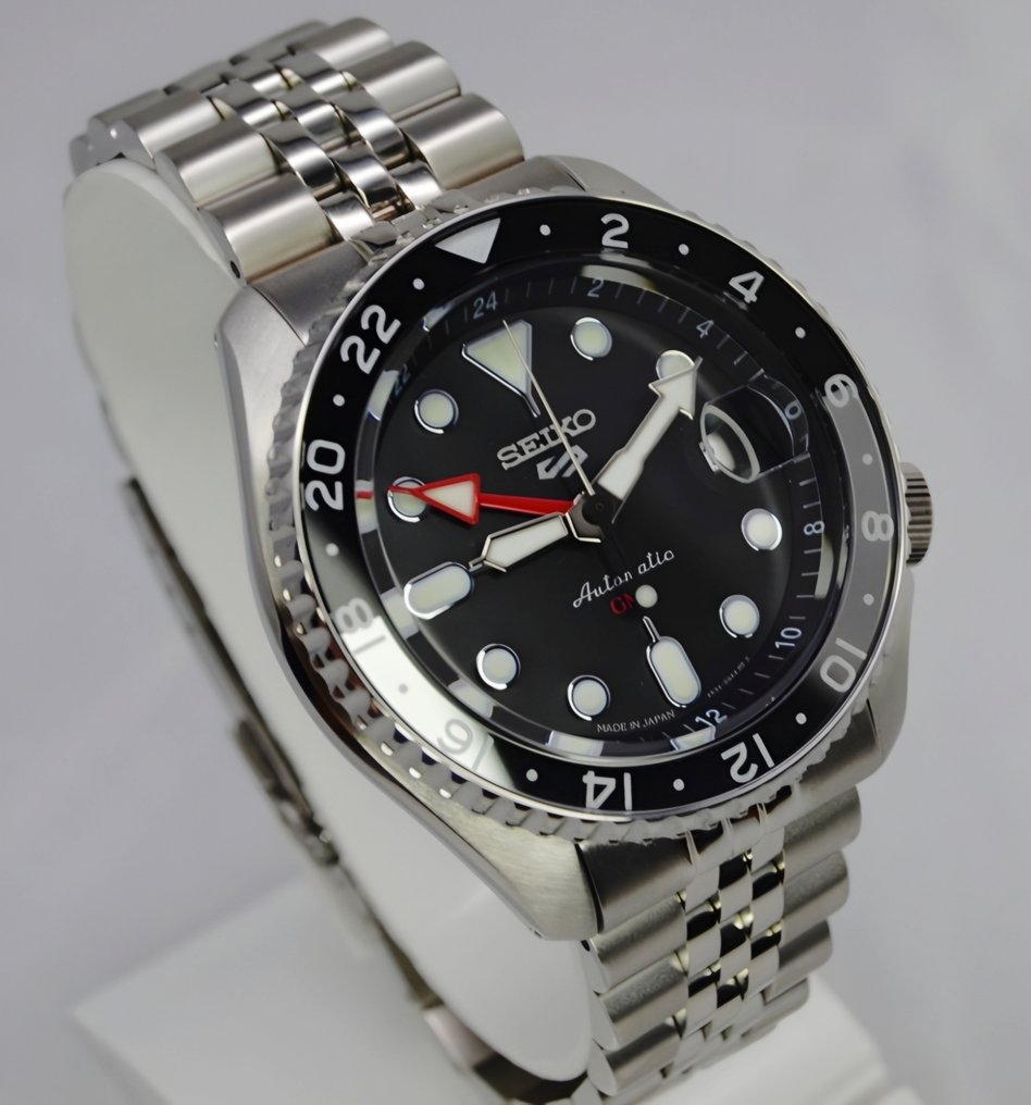 Seiko - 5 GMT Automatic Black Dial - Ingen mindstepris - SSK001 - Mænd - 2020+  #4.3