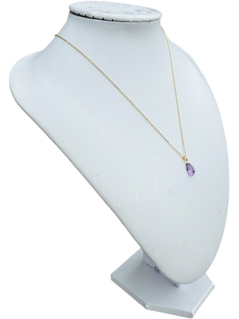 Sans prix de réserve - Collier - 18 carats Or jaune Améthyste #2.1