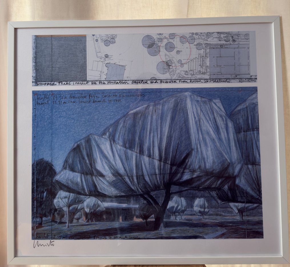 Christo (1935-2020) - Wrapped Trees I, hand signed #2.1