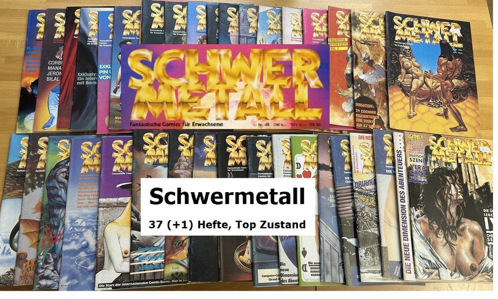 Metal Hurlant Siehe Liste - Schwermetall - 38 Comic collection - First edition/reprint - 1984/1987 #1.0