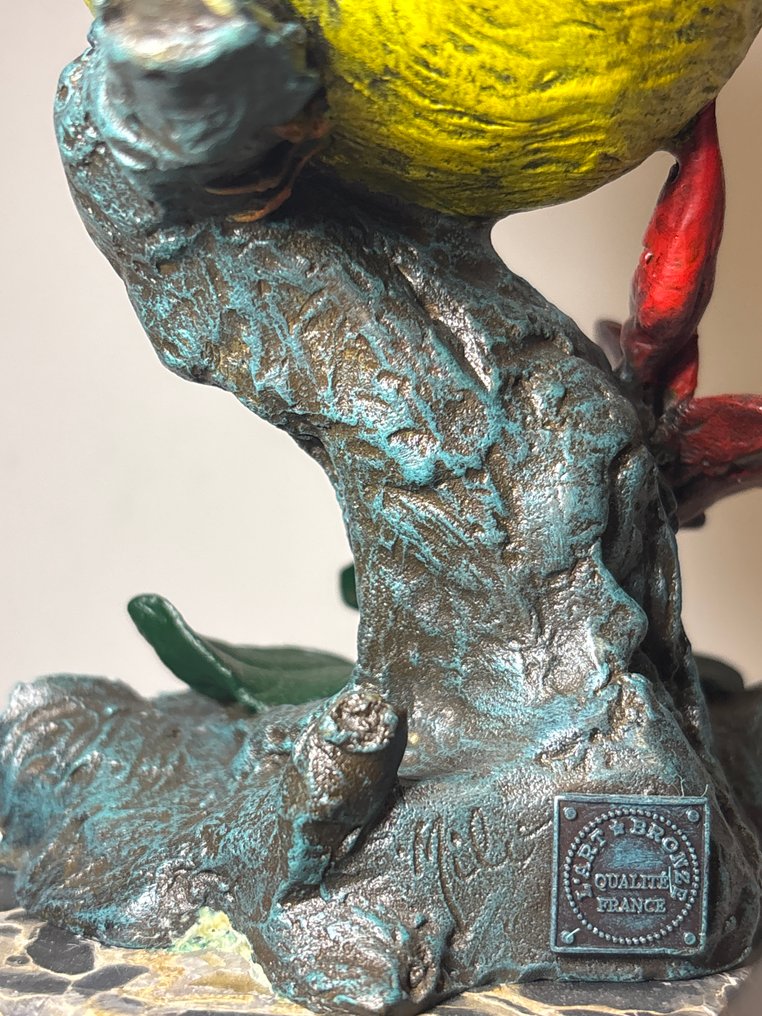 Milo (1910-1978) - Sculpture, Gele vogel - 27.5 cm - Bronze #4.3