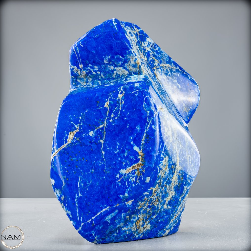 Lapis lazuli de primera calidad natural azul real Forma libre- 1848.64 g #1.0
