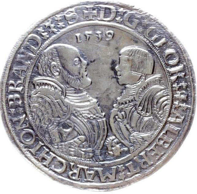 德国， 勃兰登堡 Thaler (taler) 1539, Schwabach #1.0
