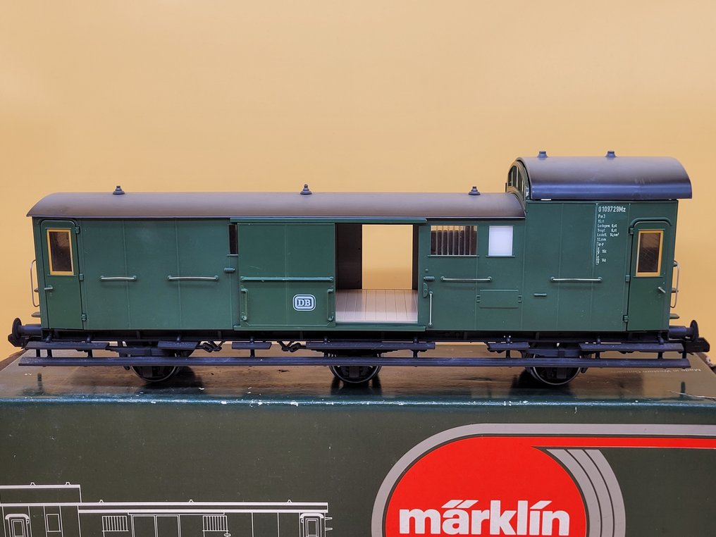 Märklin 1 - 5808 - Model train freight carriage (1) - luggage cart - DB #1.0