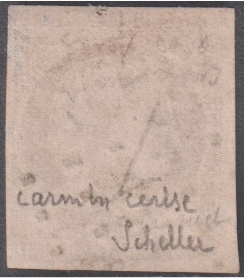 法国 1853 - 邮票 1法郎 Cérès camin 樱桃色 Yvert 编号 6d。估价 4500欧元 #1.0