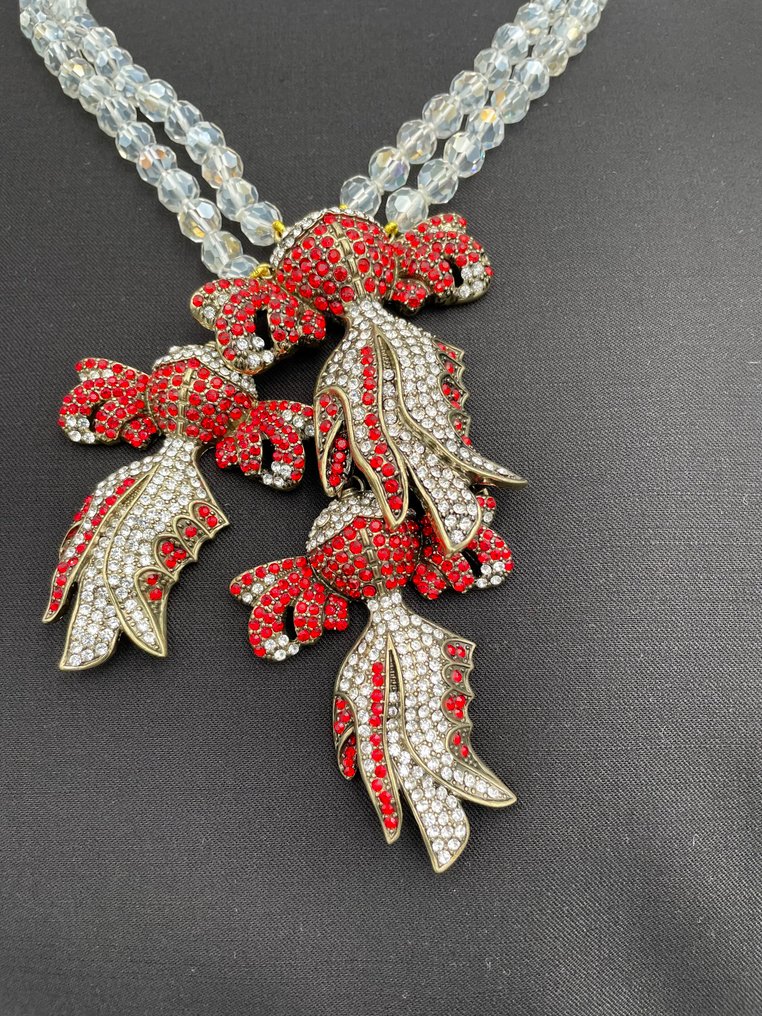 Heidi Daus - Μέταλλο - Κολιέ - Αλίευσε αυστριακούς κρυστάλλους. #1.0