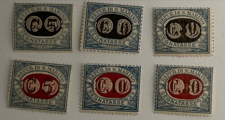 Σαν Μαρίνο 1931 - Segnatasse - Saggi 1931 #1.0