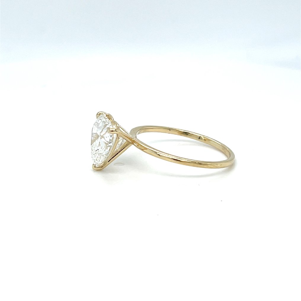 Ingen reservasjonspris - Ring - 14 karat Gull -  1.01ct. tw. Diamant (Lab-dyrket) #3.2