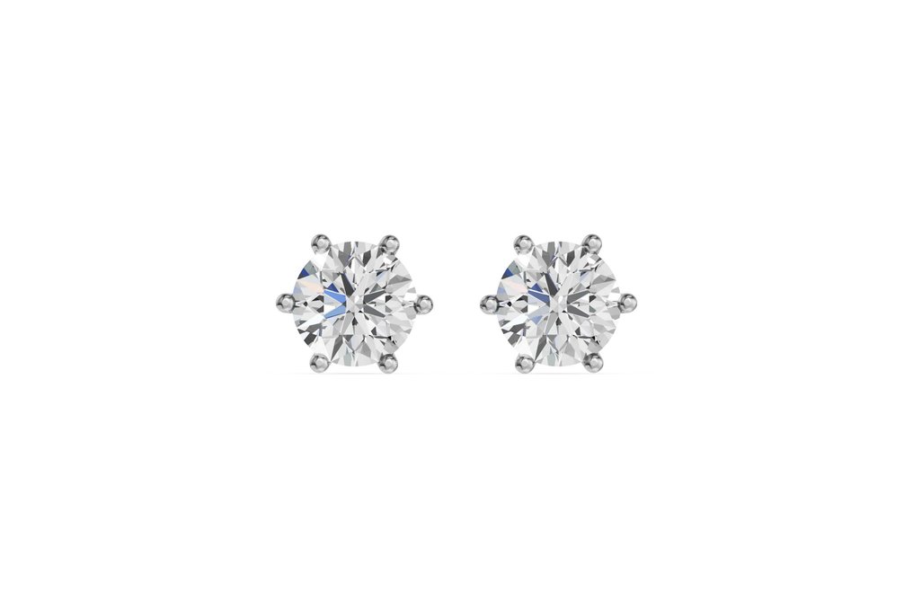 Boucles d'oreilles - 14 carats Or jaune - 2.52ct. tw. Diamant (Cultivé en laboratoire) #1.0