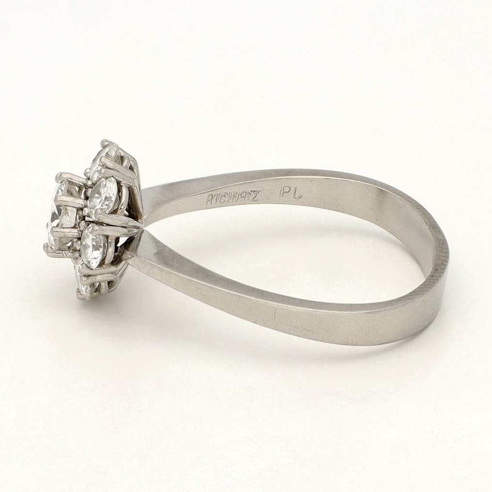 戒指 鉑金 鉆石 (天然) #2.1