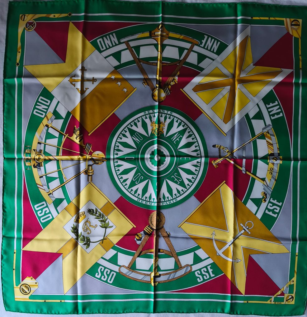 Hermès - SEXTANTS by Loïc Dubigeon - Foulard #1.0